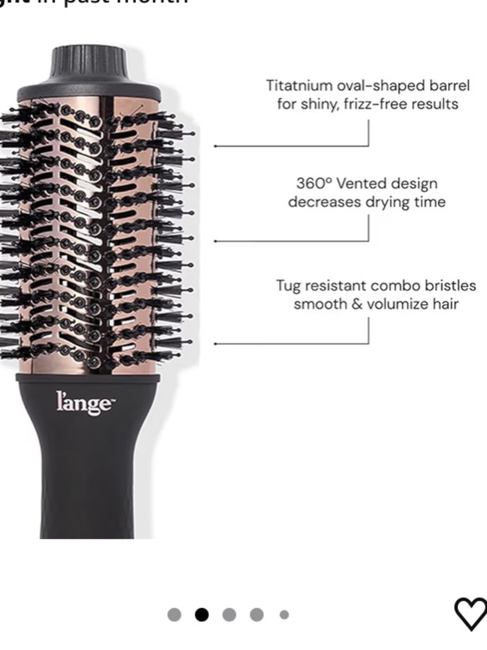 New in box L'ANGE HAIR Le Volume 2-in-1 Titanium Blow Dryer Brush - Picture 5 of 8